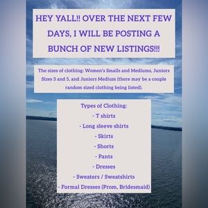 POSTING A BUNCH OF NEW LISTINGS OVER THE NEXT FEW DAYS